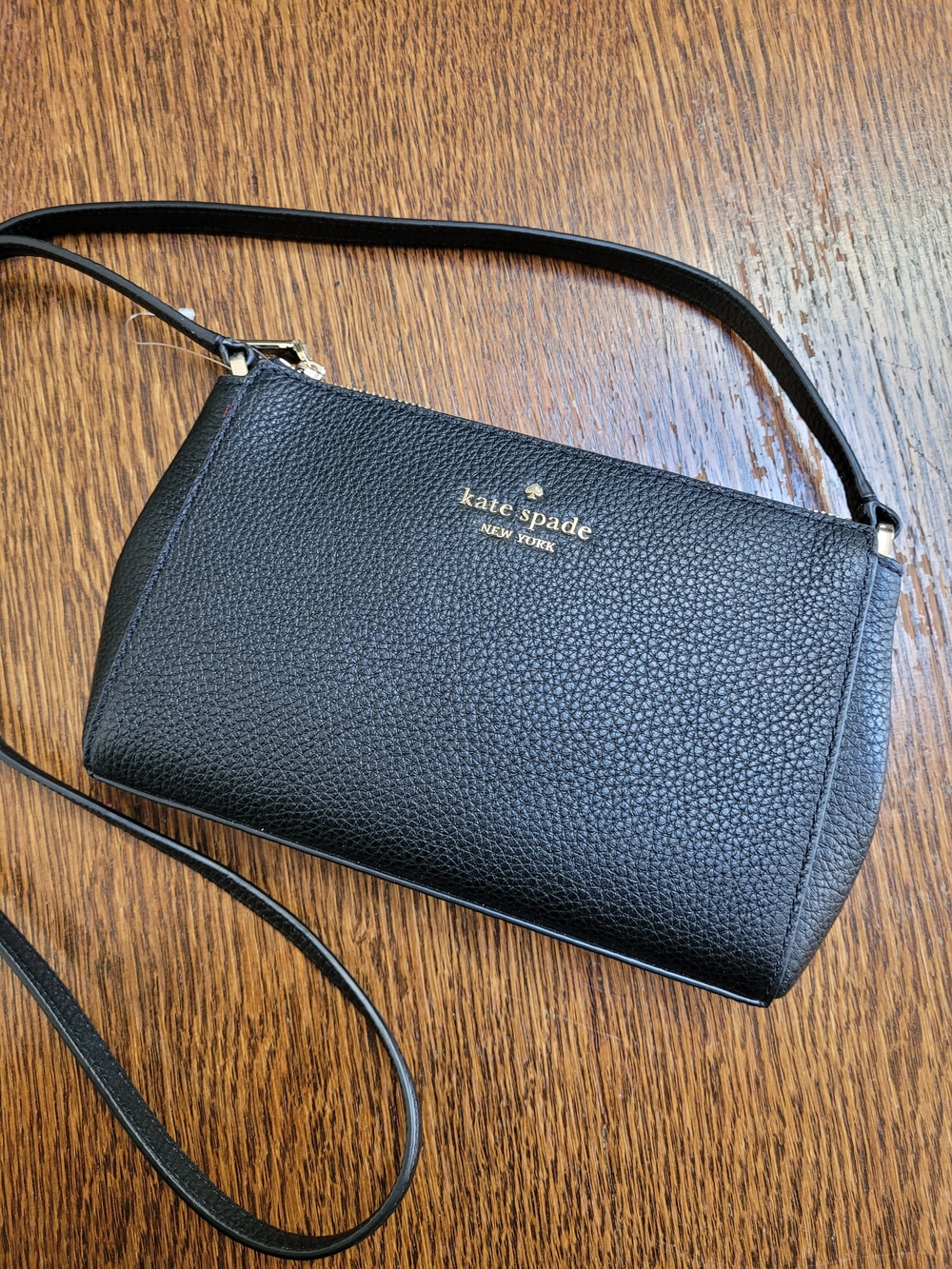 kate spade Black Leather Crossbody Bag